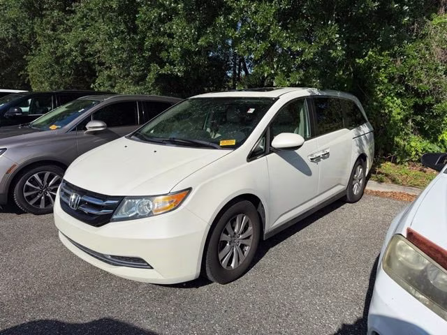 2016 White Diamond Pearl Honda Odyssey EX-L FWD Van