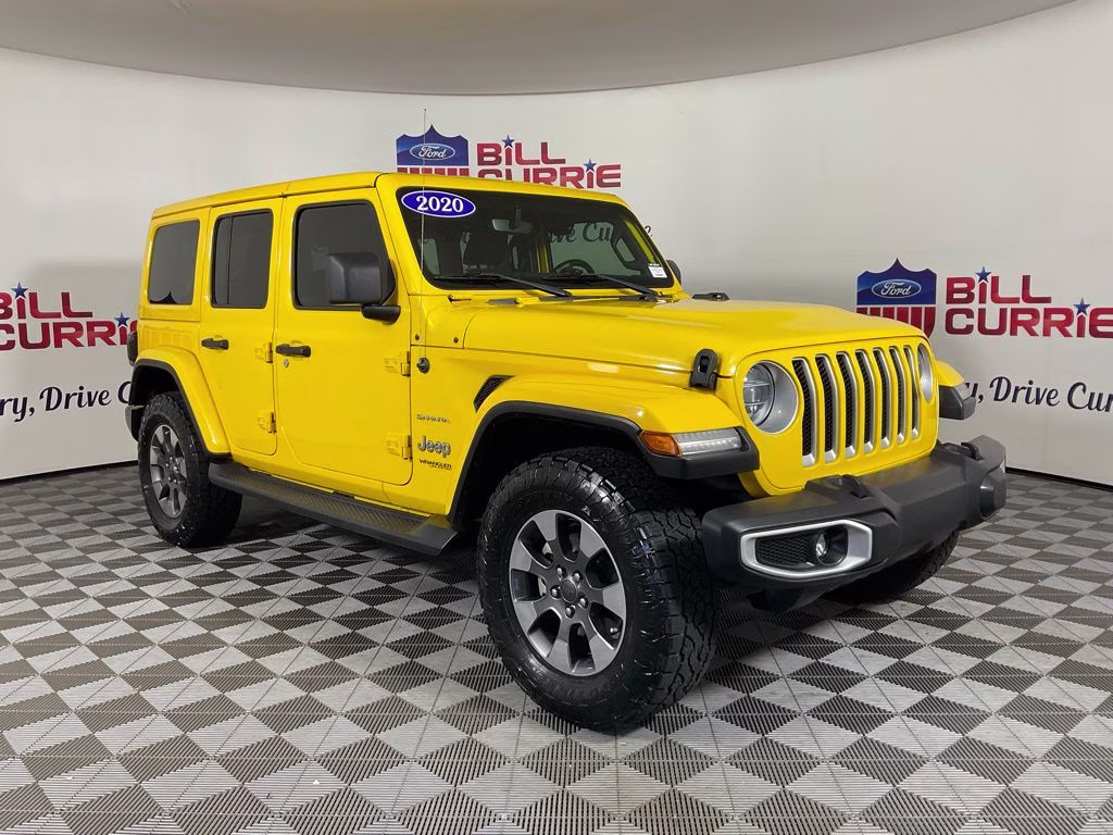 2020 Baja Yellow Clearcoat Jeep Wrangler Unlimited Sahara 4X4 SUV