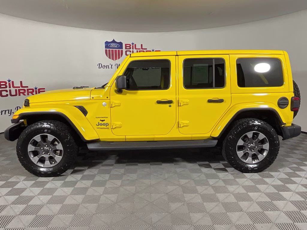 2020 Baja Yellow Clearcoat Jeep Wrangler Unlimited Sahara 4X4 SUV