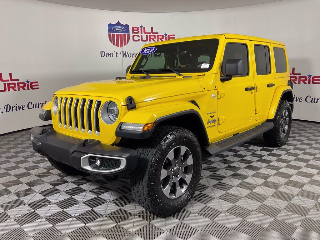 2020 Baja Yellow Clearcoat Jeep Wrangler Unlimited Sahara 4X4 SUV