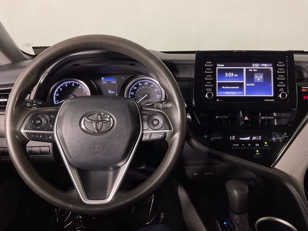 2022 Black Toyota Camry LE FWD Sedan