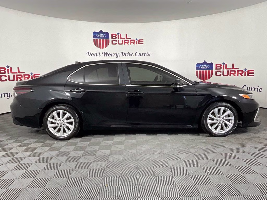 2022 Black Toyota Camry LE FWD Sedan