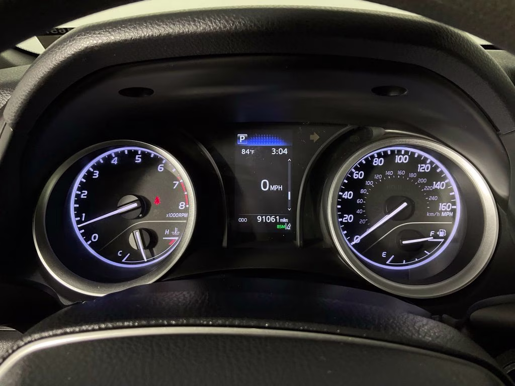 2022 Black Toyota Camry LE FWD Sedan