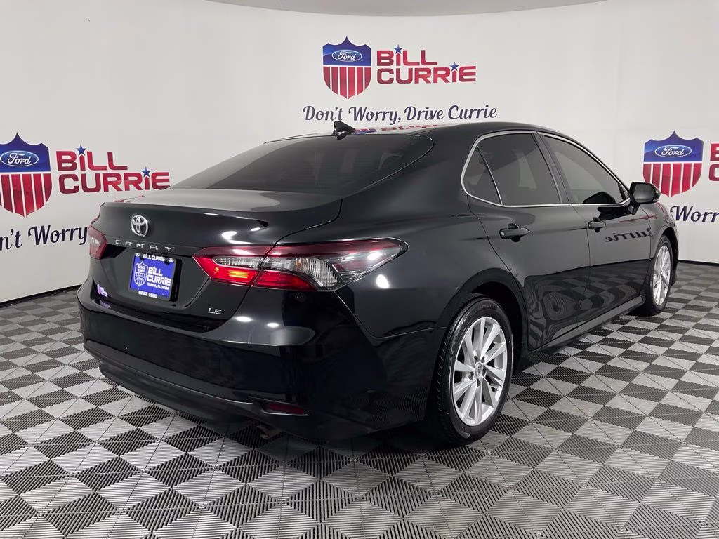 2022 Black Toyota Camry LE FWD Sedan
