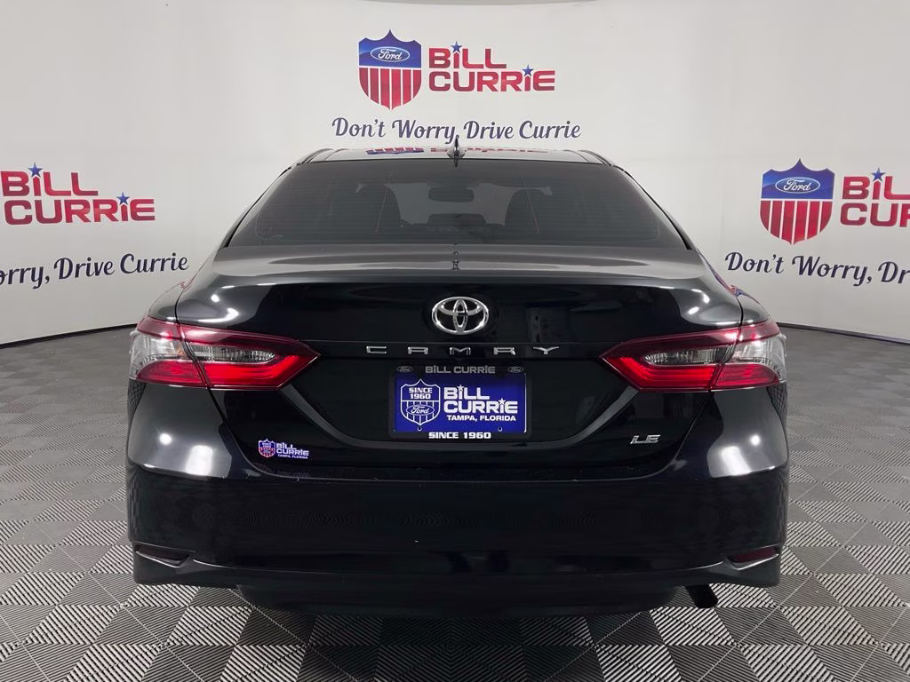 2022 Black Toyota Camry LE FWD Sedan