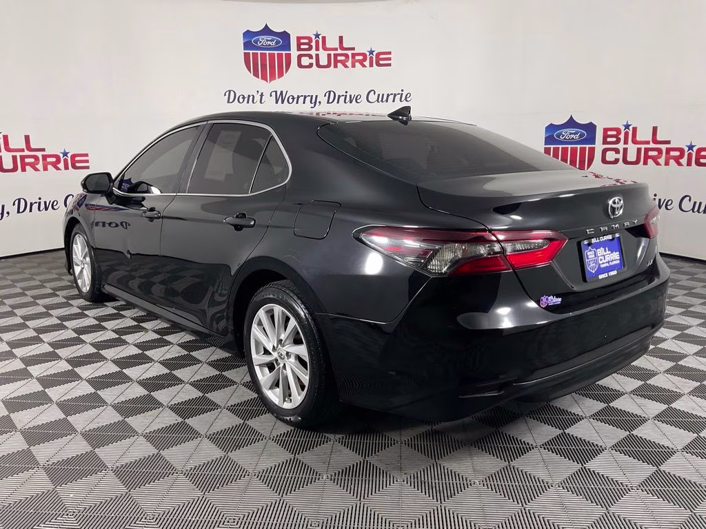 2022 Black Toyota Camry LE FWD Sedan