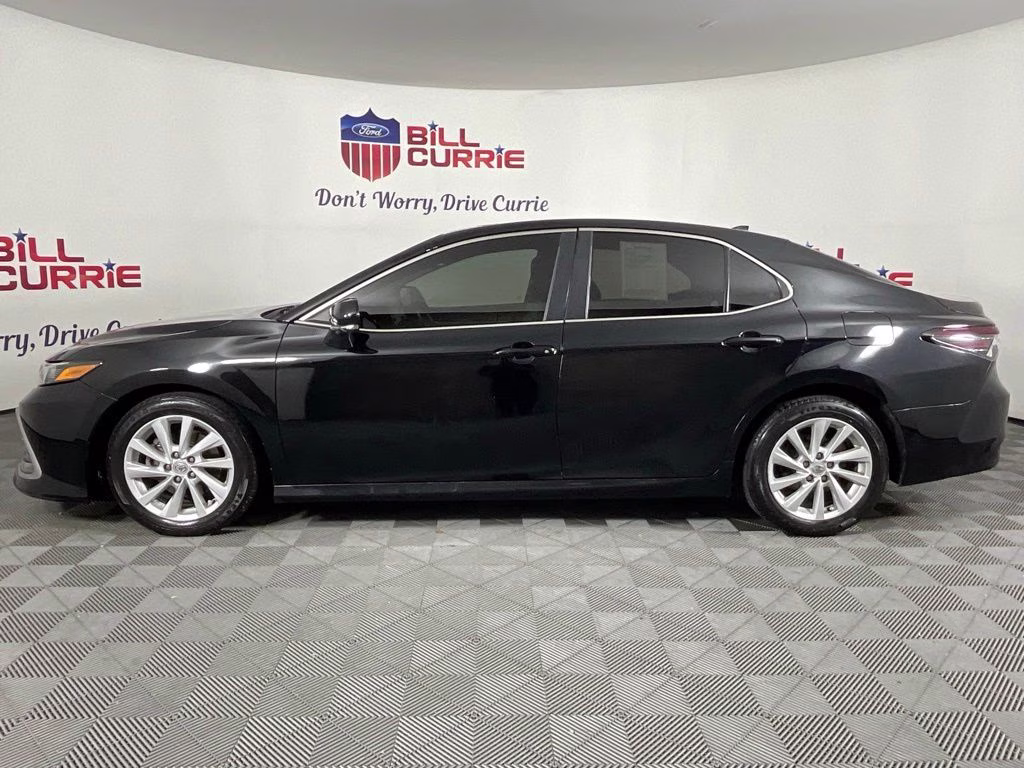 2022 Black Toyota Camry LE FWD Sedan