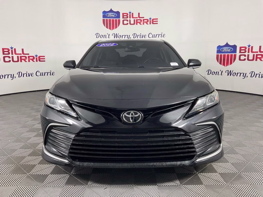 2022 Black Toyota Camry LE FWD Sedan