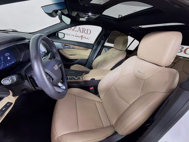2023 Crystal White Cadillac CT5 Premium Luxury RWD Sedan