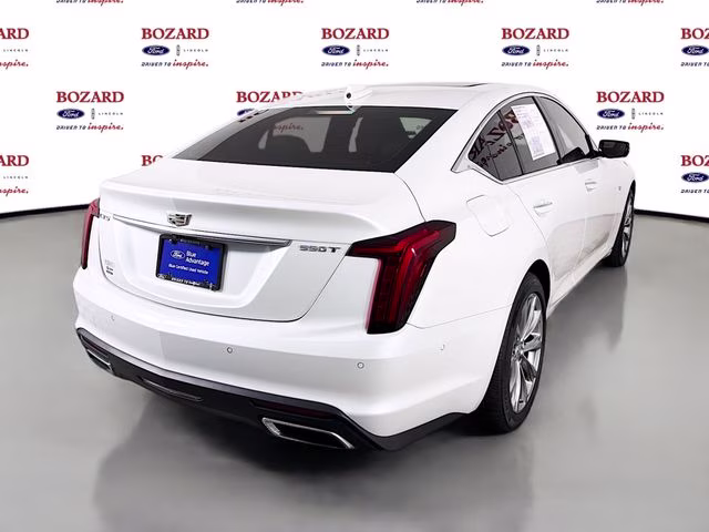 2023 Crystal White Cadillac CT5 Premium Luxury RWD Sedan