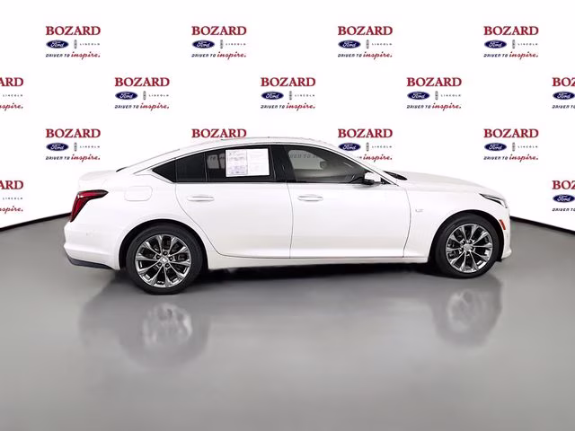 2023 Crystal White Cadillac CT5 Premium Luxury RWD Sedan