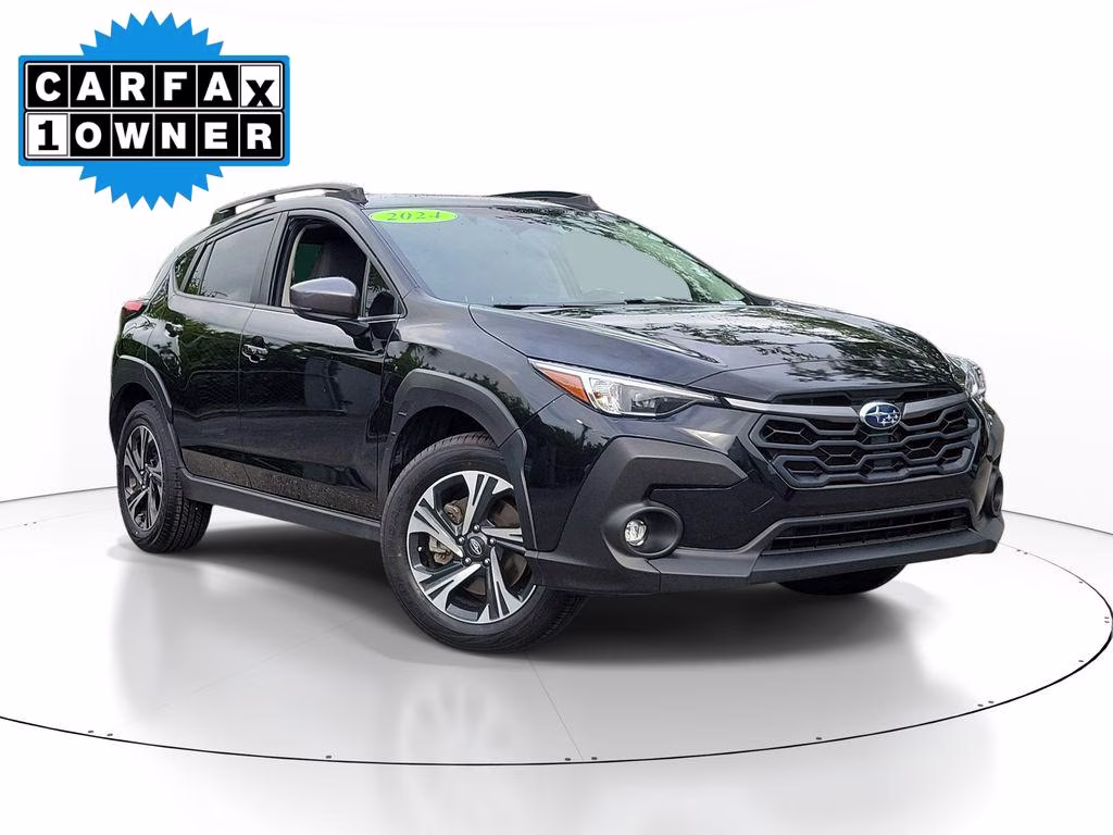 2024 Crystal Black Silica Subaru Crosstrek Premium AWD SUV