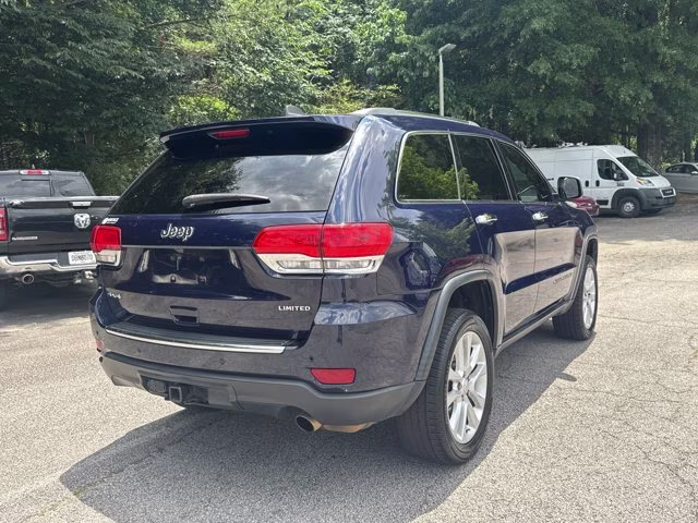 2017 True Blue Pearlcoat Jeep Grand Cherokee Limited 4X4 SUV