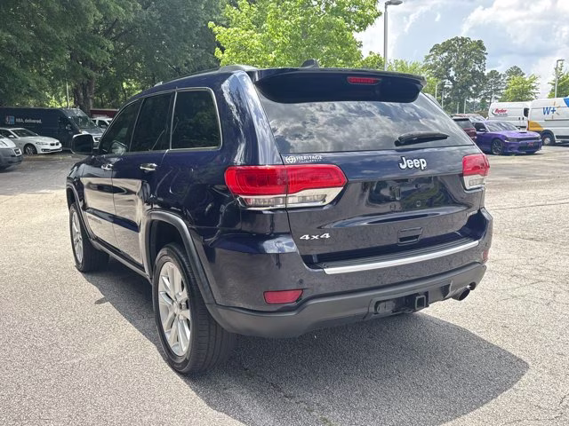 2017 True Blue Pearlcoat Jeep Grand Cherokee Limited 4X4 SUV
