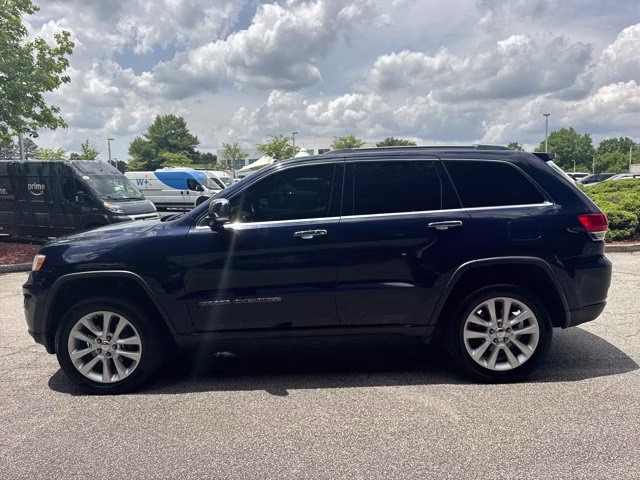 2017 True Blue Pearlcoat Jeep Grand Cherokee Limited 4X4 SUV