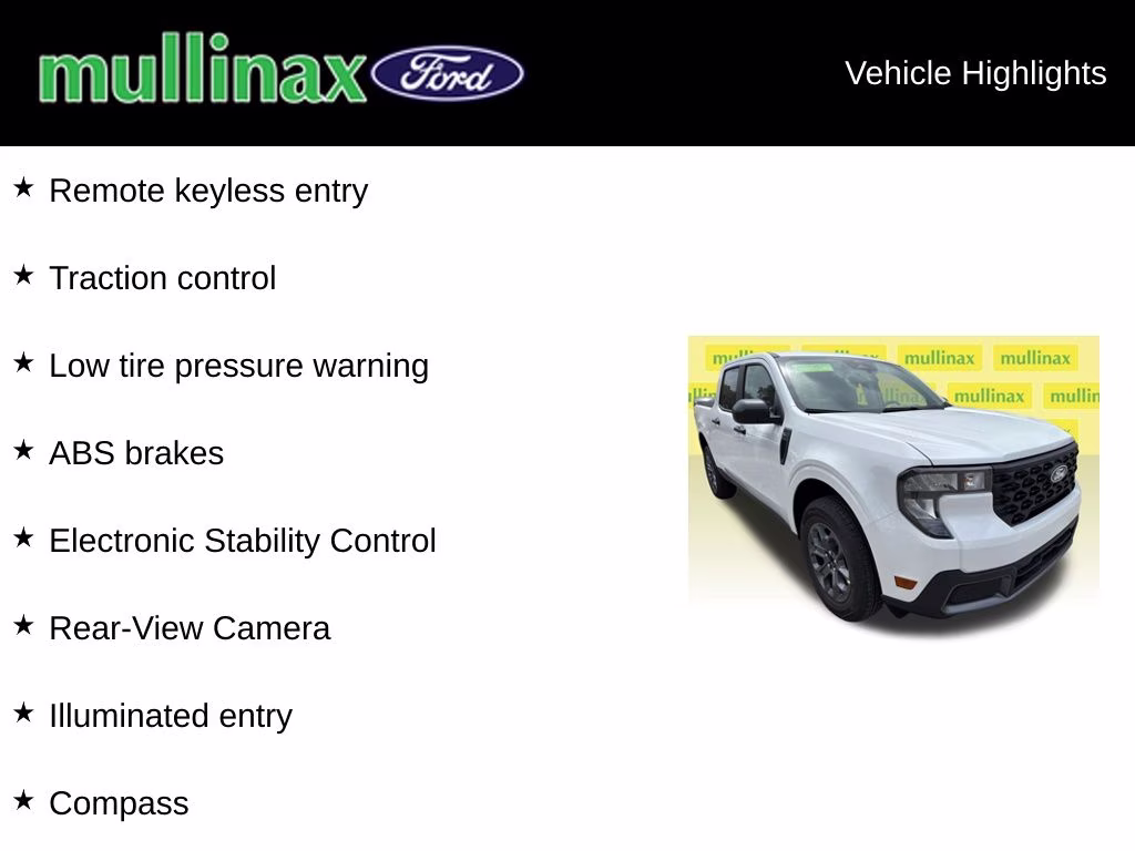 2026 Oxford White Ford Maverick XLT FWD Truck