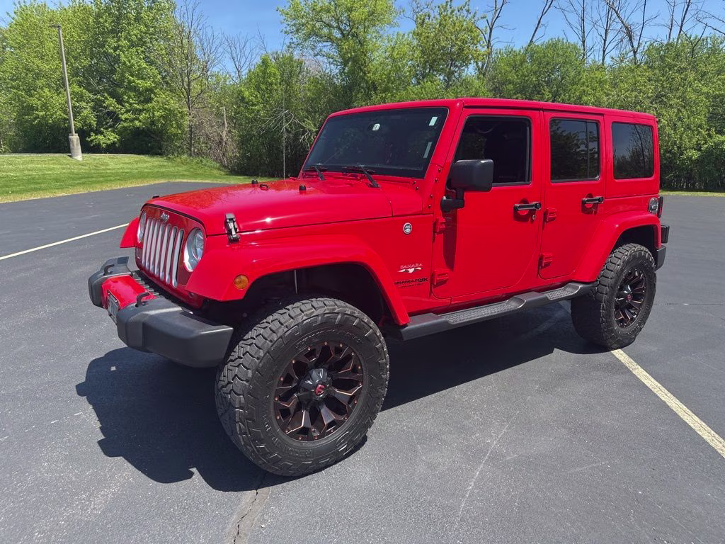 2018 Firecracker Red Clearcoat Jeep Wrangler JK Unlimited Sahara 4X4 SUV