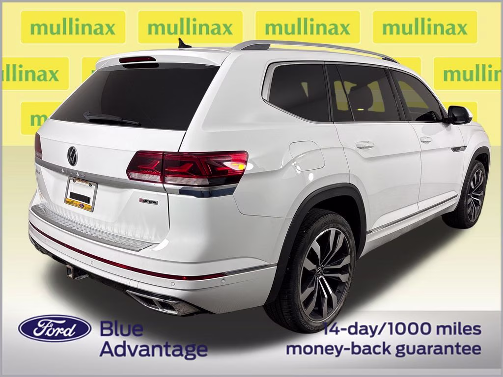 2022 Pure White Volkswagen Atlas 3.6L V6 SEL Premium R-Line AWD SUV