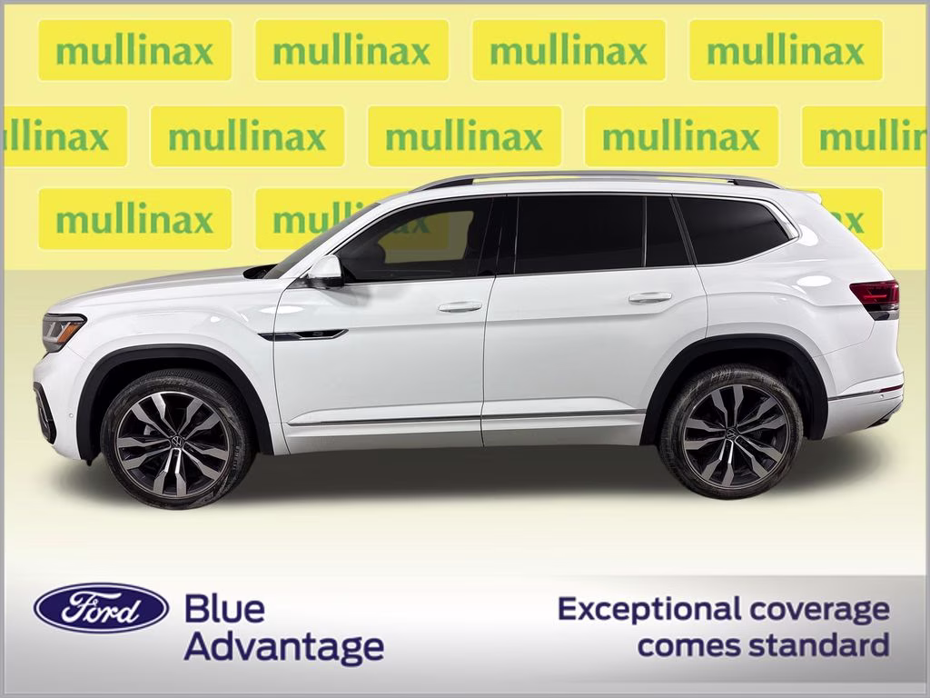 2022 Pure White Volkswagen Atlas 3.6L V6 SEL Premium R-Line AWD SUV