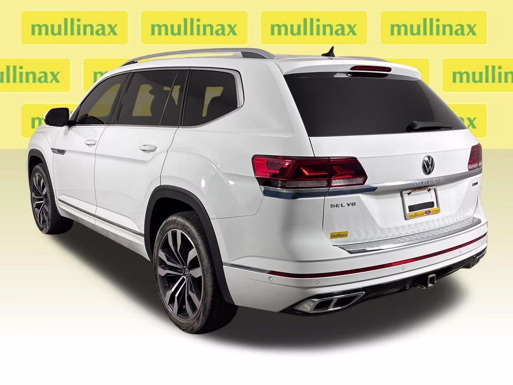 2022 Pure White Volkswagen Atlas 3.6L V6 SEL Premium R-Line AWD SUV