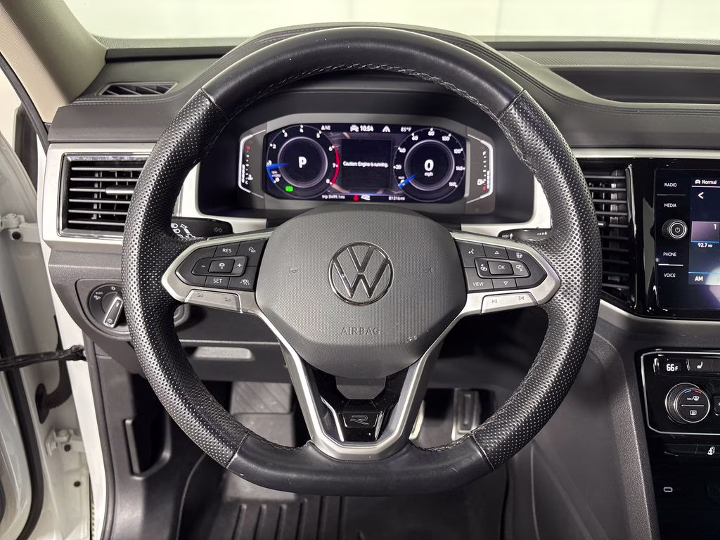 2022 Pure White Volkswagen Atlas 3.6L V6 SEL Premium R-Line AWD SUV