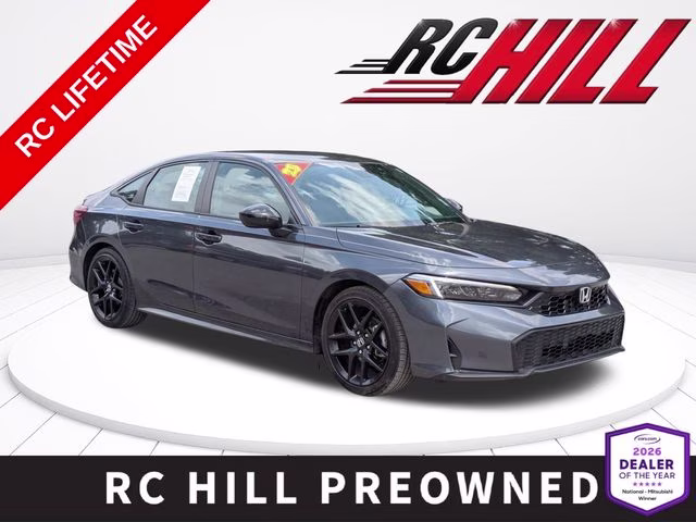 2025 Urban Gray Pearl Honda Civic Sport FWD Sedan