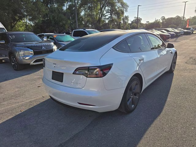 2022 White Tesla Model 3 Long Range AWD Sedan