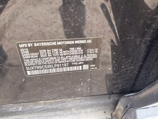 2019 Dark Graphite Metallic BMW X3 xDrive30i AWD SUV