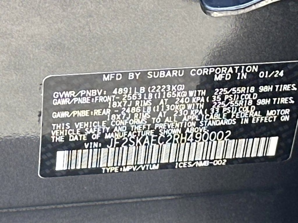 2024 Magnetite Gray Metallic Subaru Forester Sport AWD SUV