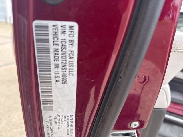 2022 Velvet Red Pearlcoat Jeep Wagoneer Series III 4X4 SUV