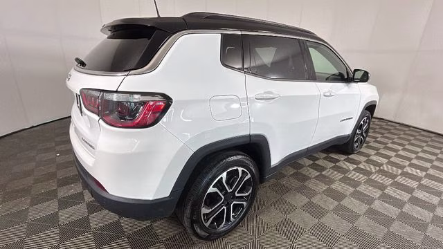 2023 Bright White Clearcoat Jeep Compass Limited 4X4 SUV