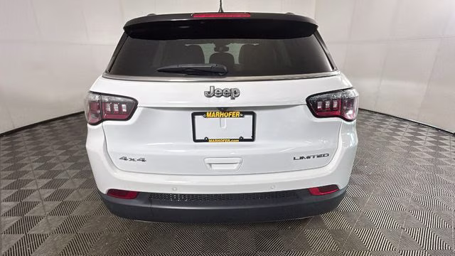 2023 Bright White Clearcoat Jeep Compass Limited 4X4 SUV