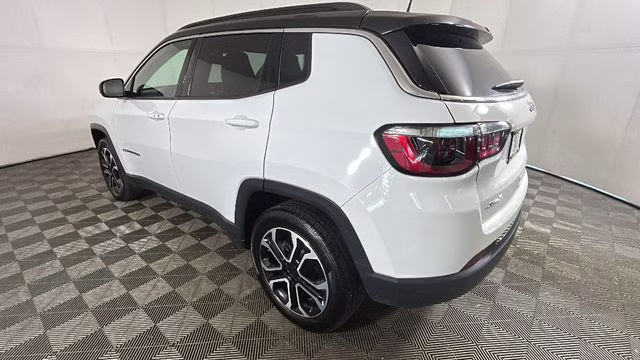 2023 Bright White Clearcoat Jeep Compass Limited 4X4 SUV
