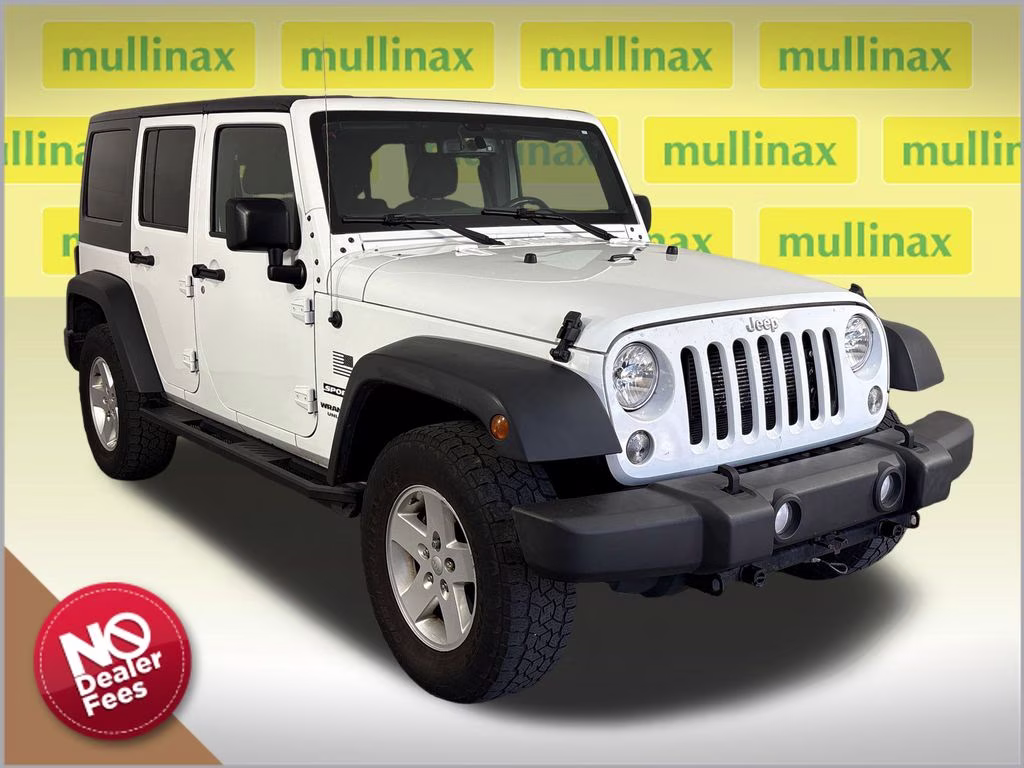 2017 Bright White Clearcoat Jeep Wrangler Unlimited Sport 4X4 SUV