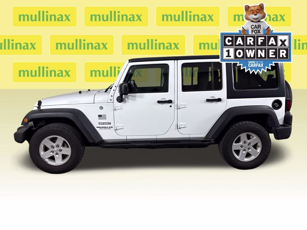 2017 Bright White Clearcoat Jeep Wrangler Unlimited Sport 4X4 SUV