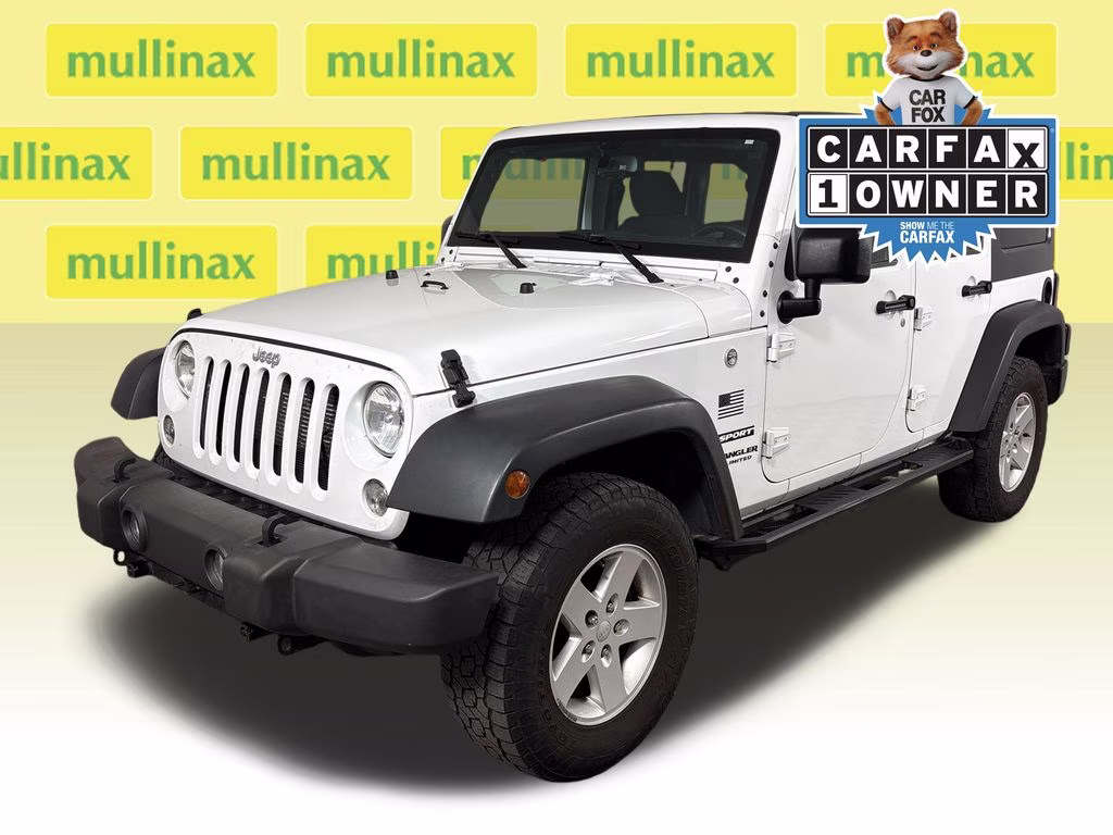 2017 Bright White Clearcoat Jeep Wrangler Unlimited Sport 4X4 SUV