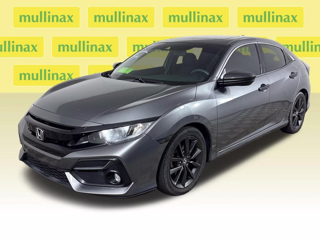 2020 Polished Metal Metallic Honda Civic EX-L FWD Hatchback
