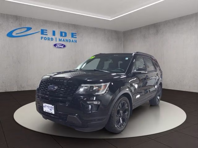2019 Agate Black Metallic Ford Explorer Sport 4X4 SUV
