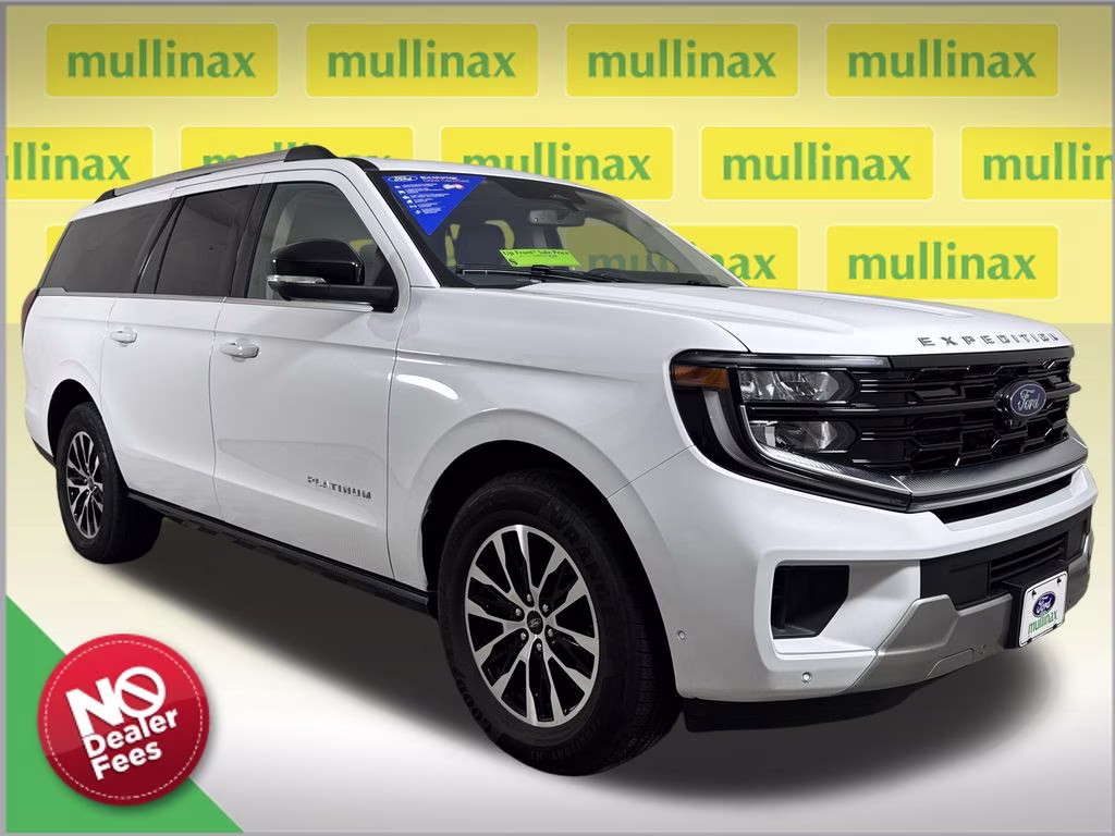 2025 Oxford White Ford Expedition Max Platinum 4X4 SUV