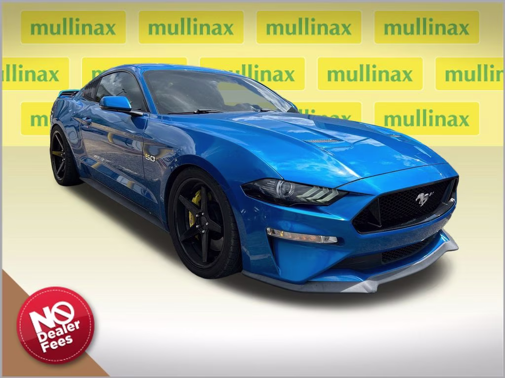 2019 Velocity Blue Metallic Ford Mustang GT Premium RWD Coupe