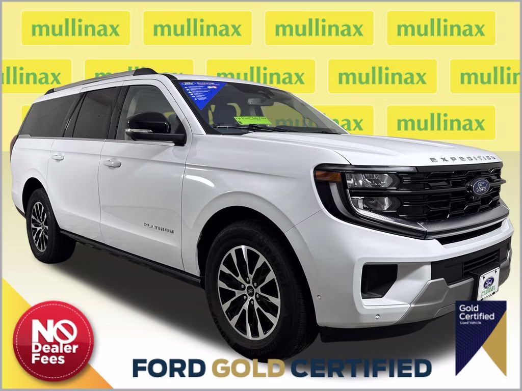 2025 Oxford White Ford Expedition Max Platinum 4X4 SUV