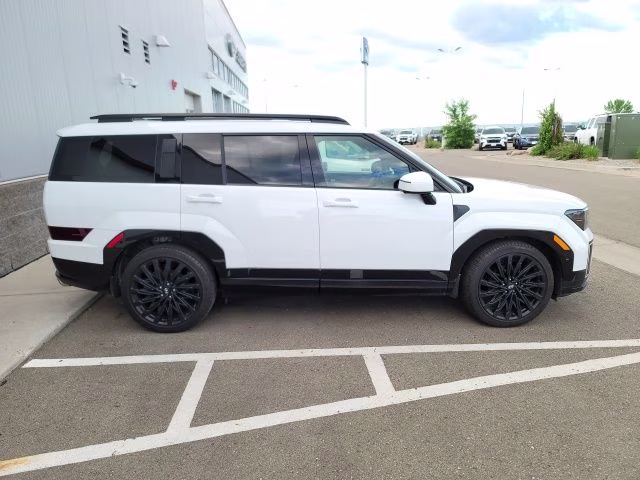 2025 Serenity White Hyundai Santa Fe Calligraphy AWD SUV