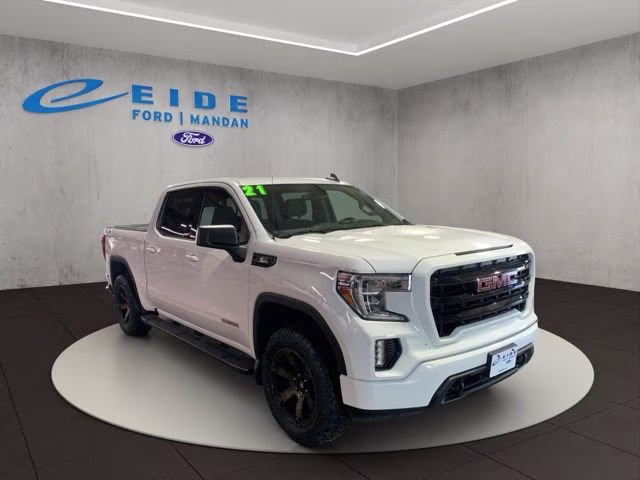 2021 Summit White GMC Sierra 1500 Elevation 4X4 Truck