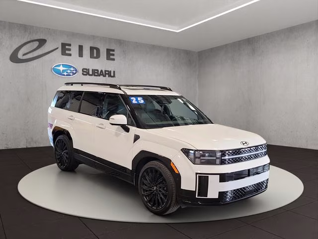 2025 Serenity White Hyundai Santa Fe Calligraphy AWD SUV