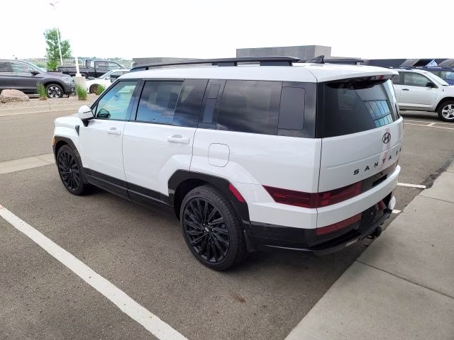 2025 Serenity White Hyundai Santa Fe Calligraphy AWD SUV
