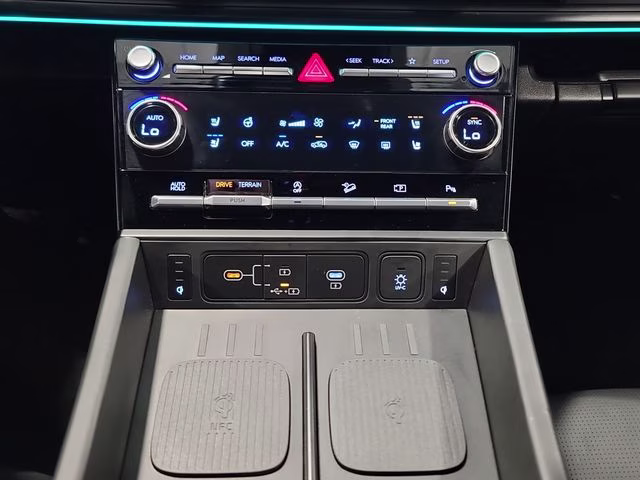 2025 Serenity White Hyundai Santa Fe Calligraphy AWD SUV