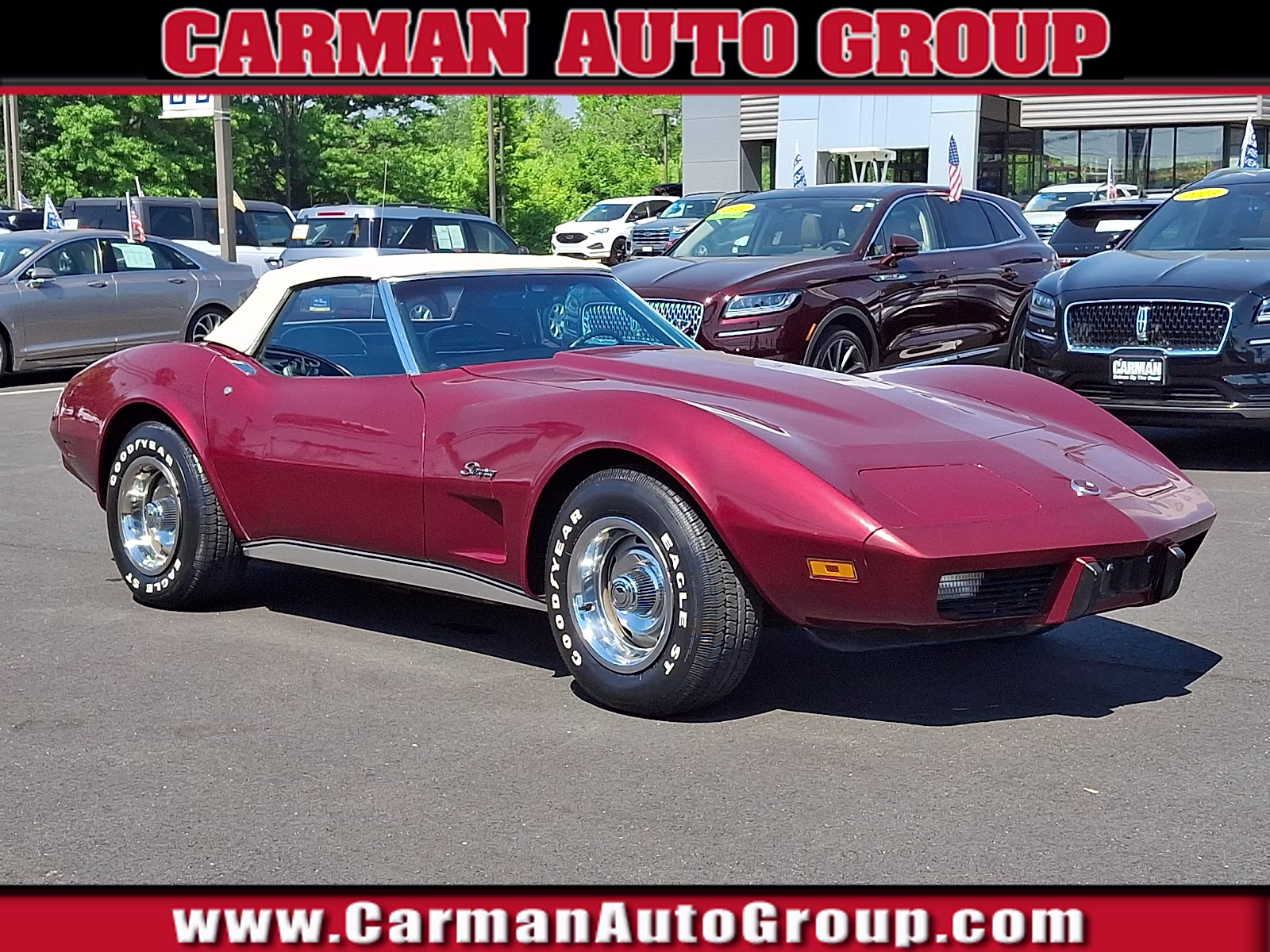 1975 Dk. Red Chevrolet Corvette