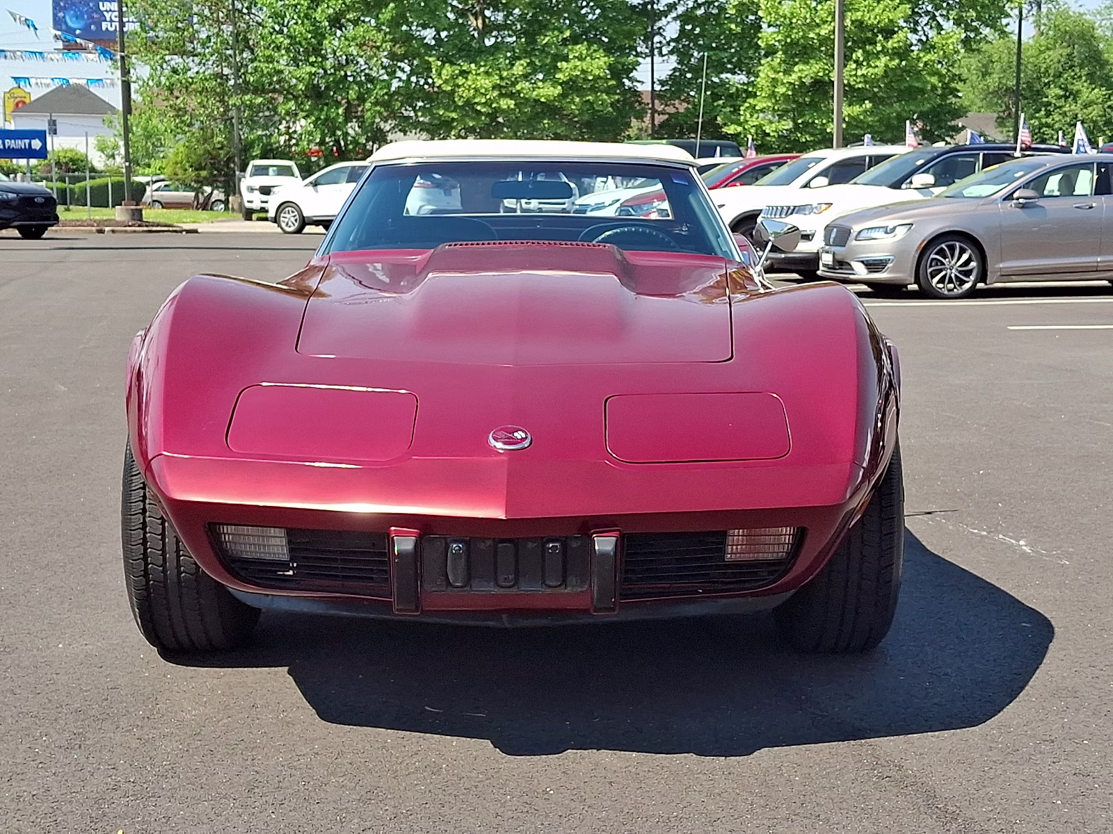 1975 Dk. Red Chevrolet Corvette