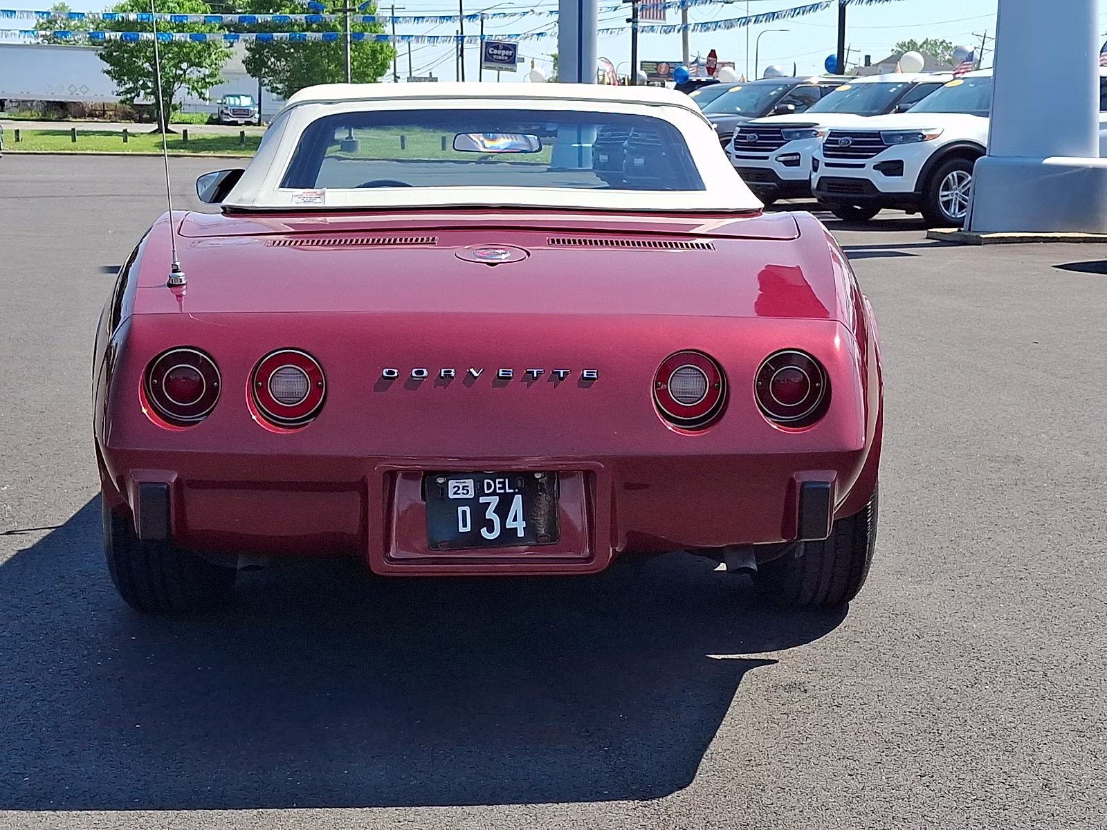 1975 Dk. Red Chevrolet Corvette