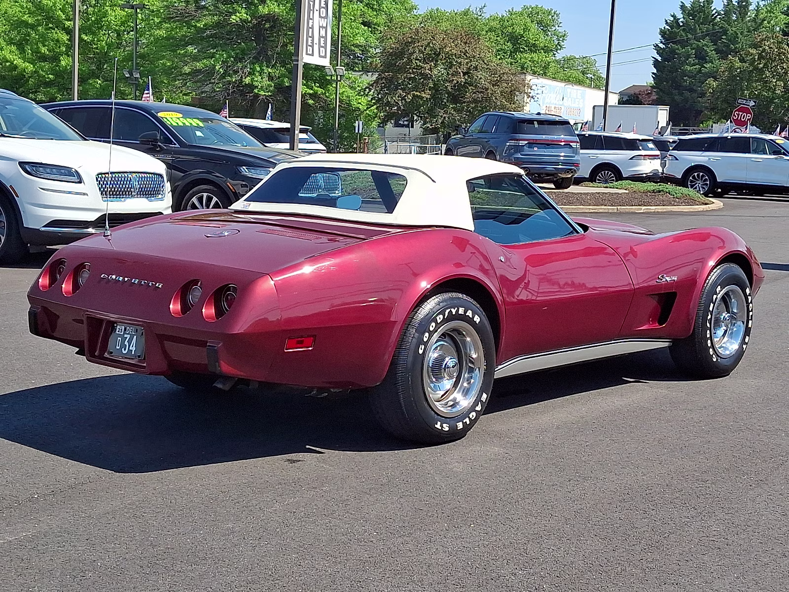 1975 Dk. Red Chevrolet Corvette